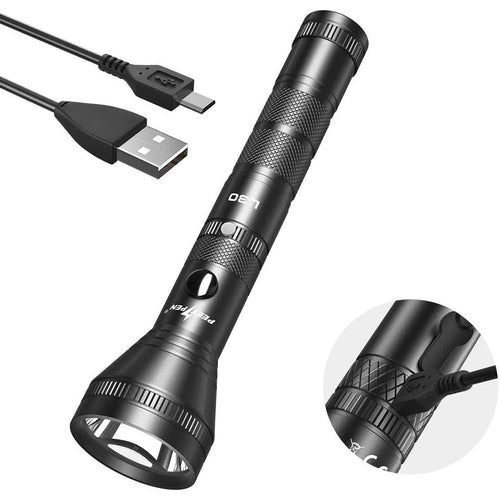 PeetPen USB Rechargeable LED Flashlight Waterproof
