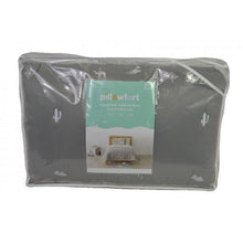 Load image into Gallery viewer, Pillowfort Egyptian Embroidery Comforter Set 2pc Twin Bedding Gray

