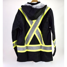 Load image into Gallery viewer, Pioneer Fire-Resistant Waterproof Safety Jacket, Polyurethane Black Medium
