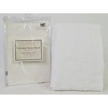 Load image into Gallery viewer, Platinum Collection Crushed Voile Sheer Rod Pocket Panel 108&quot; White
