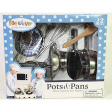 Load image into Gallery viewer, Pop-Oh-Ver: Pots &amp; Pans Deluxe Stainless Steel Playset
