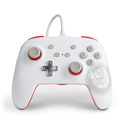 PowerA Enhanced Wired Controller For Nintendo Switch - Mario - White