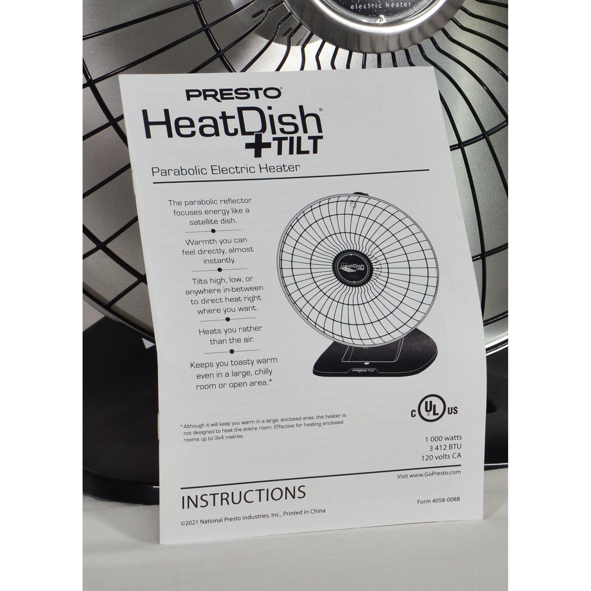 Costco Canada Presto Heat Dish Parabolic Electric Heater Costco