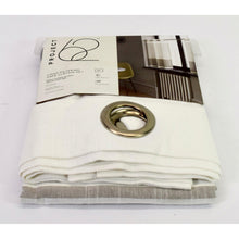 Load image into Gallery viewer, Project 62 Light-Filtering Café Curtain Set 36&quot; Grey Stripe
