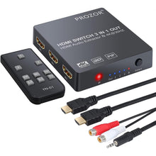 Load image into Gallery viewer, Prozor PST073 3x1 HDMI Converter With Remote

