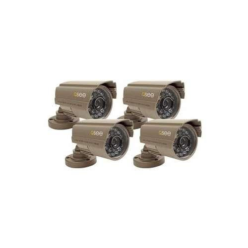 Q-SEE 4 Pack High Resolution Color CCD Cameras
