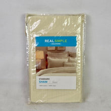 Load image into Gallery viewer, Real Simple Solutions Linear Standard Sham Ivory
