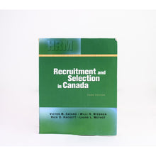 Load image into Gallery viewer, Recruitment and Selection in Canada Third Edition
