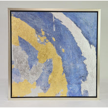 Load image into Gallery viewer, Renwil Framed Triptych Blue &amp; Gold 3 panels 61 cm x 61 cm

