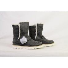 Load image into Gallery viewer, Revel Devin Fur Lined Motto Boots Dark Grey 2-Liquidation Store
