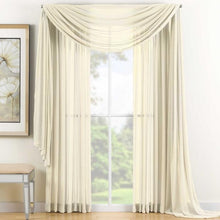 Load image into Gallery viewer, Reverie Sheer Window Curtain Panel 84&quot; Ivory
