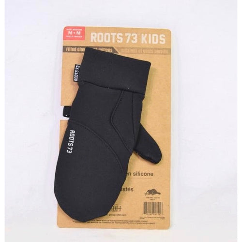 Roots 73 Kids Fitted Mitten M Black