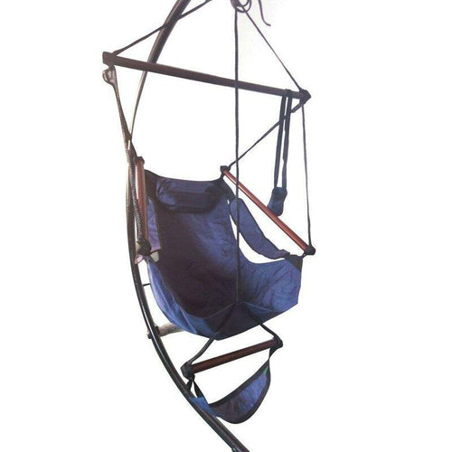 Rosecliff Heights Dirleton Well-Equipped Hanging Chair Hammock Navy