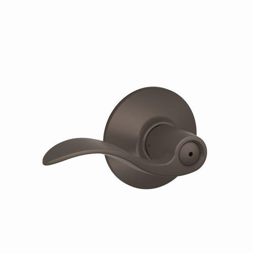 SCHLAGE F40 ACC 613 Lever Lockset, Mechanical, Privacy - Oil Rubbed Bronze