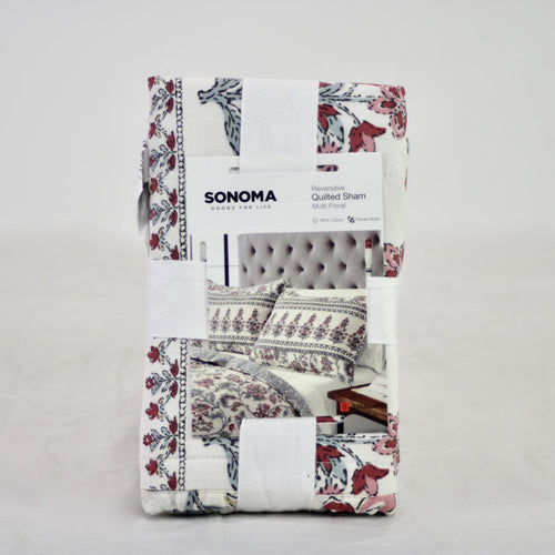 SONOMA Goods for Life Reversible Multi Floral Standard Quilted Sham