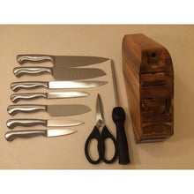 Load image into Gallery viewer, Sabatier Stainless Steel Knife Set &amp; Block 10Pc
