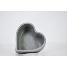 Load image into Gallery viewer, Sagebrook Home Light Gray Ceramic 9&quot; Heart Wooden Leg Planter
