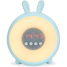 Load image into Gallery viewer, Seadream Sweet Time Bunny Mood Light Blue Alarm Clock
