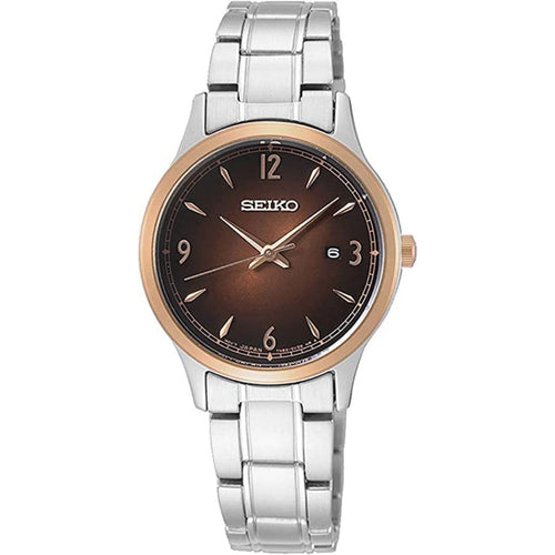 Seiko Women's Quartz Watch with Stainless Steel Strap, SXDH02P1 - Silver
