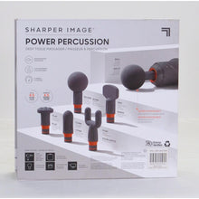 Load image into Gallery viewer, Sharper Image Power Percussion Deep Tissue Massager 1014747 Black
