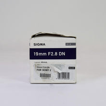 Load image into Gallery viewer, Sigma 19mm F2.8 DN Lens for Sony E Black
