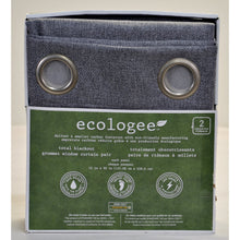 Load image into Gallery viewer, Silk Home Ecologee Total Blackout Curtain Panel 2 Panels 90&quot; Charcoal-Liquidation Store
