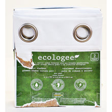 Load image into Gallery viewer, Silk Home Ecologee Total Blackout Curtain Panel 2 Panels 90&quot; White-Liquidation Store
