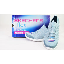 Load image into Gallery viewer, Skechers Arya Ladies Slip On Shoe Blue 7-Liquidation Store
