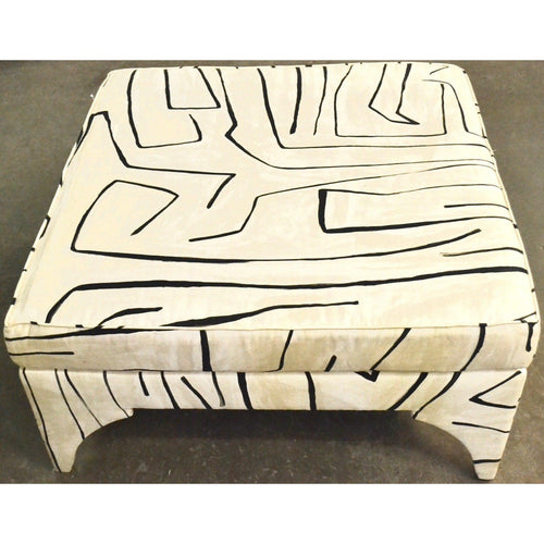 Skyline Furniture Ottoman Beige Antique colour with black