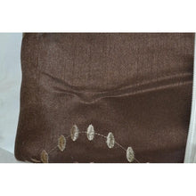Load image into Gallery viewer, Sloane Embroidered Lined Grommet Window Curtain Panel 84&quot; Chocolate-Liquidation Store
