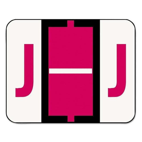 Smead Color-Coded Alphabetic Label, J Roll, Red, 1 Roll (67080)