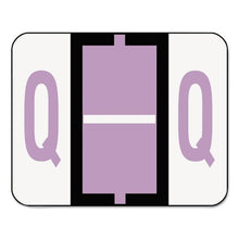 Load image into Gallery viewer, Smead Color-Coded Alphabetic Label, Q Roll, Lavender, 1 Roll (67087)

