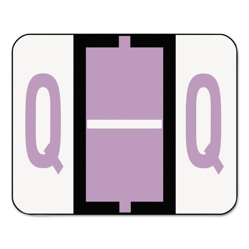 Smead Color-Coded Alphabetic Label, Q Roll, Lavender, 1 Roll (67087)