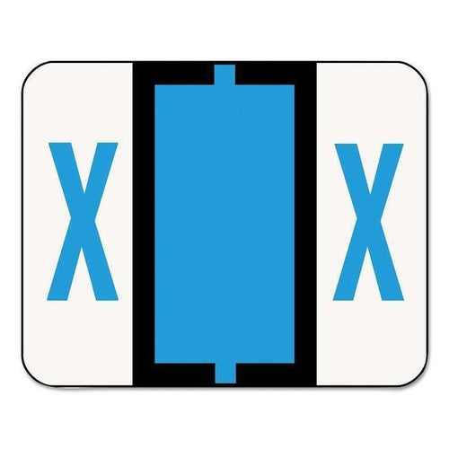 Smead Color-Coded Alphabetic Label, X Roll, Blue, 1 Roll (67094)