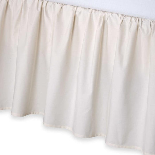 Smoothweave 36cm Ruffled Queen Bed Skirt in Ivory.