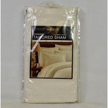 Load image into Gallery viewer, Smoothweave Standard Tailored Sham in Ivory
