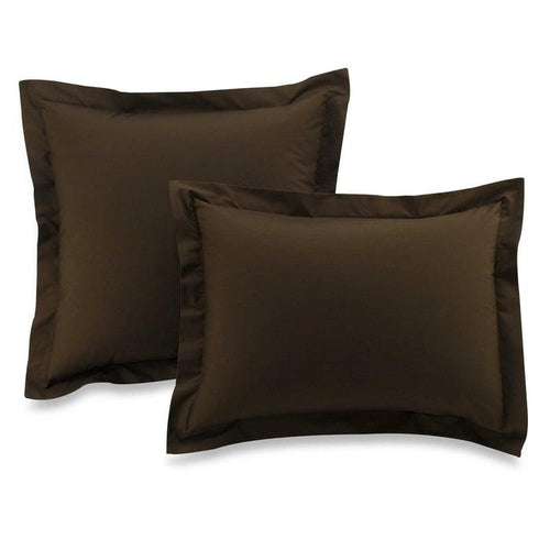 Smoothweave Tailored European Sham in Chocolate