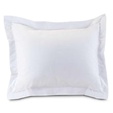 Load image into Gallery viewer, Smoothweave Tailored European Sham in White, 26&quot; W x 26&quot; L
