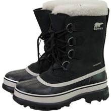 Load image into Gallery viewer, Sorel Women&#39;s Caribou Winter Boots Black/Stone 6
