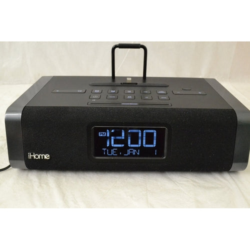 Sound Design iHome iDL45BC Lightning Dock Clock Radio and USB Charge/Play for iPad/iPhone/iPod