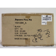 Load image into Gallery viewer, Square Fire Pit - Black
