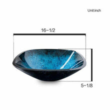 Load image into Gallery viewer, Square Glass Bowl Vessel Sink with Faucet &amp; Pop Up Drain Combo

