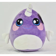 Load image into Gallery viewer, Squeezamals - Nellie Narwhal - Purple
