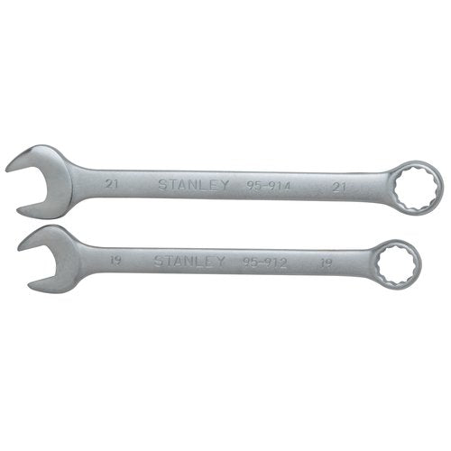 Stanley 2pc. Combination Wrench Set 19mm & 21mm