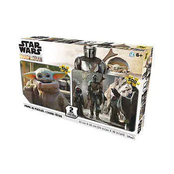 Star Wars The Mandalorian Prime 3D Puzzles Two Pack 500pc