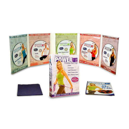 Stephanie Huckabee's PowerFit 5 DVD set with band