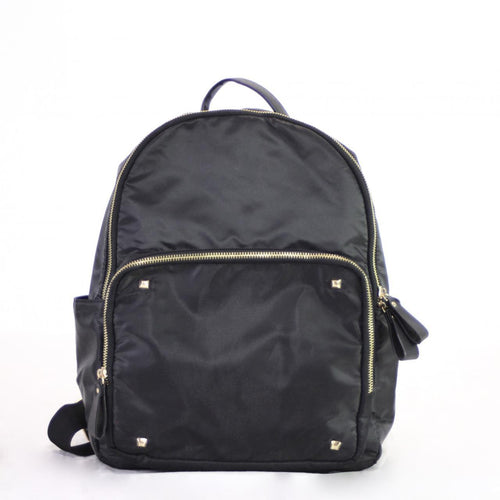 Studded Backpack - Black & Gold