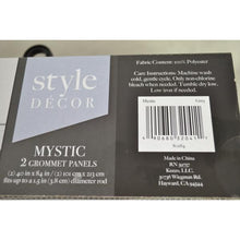 Load image into Gallery viewer, Style Decor Mystic 2 Grommet Panels Curtains 84&quot; Beige-Liquidation Store
