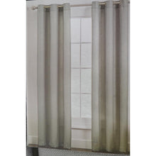 Load image into Gallery viewer, Style Decor Mystic 2 Grommet Panels Curtains 84&quot; Beige
