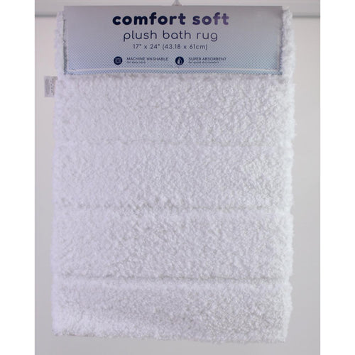 Sunham Home Fashions Comfort Soft Plus Bath Mat - White
